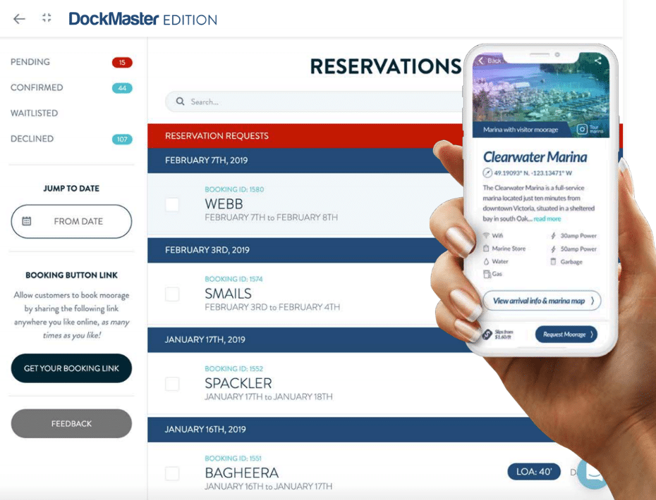 DockMaster Online Reservations Provides Marinas A Powerful Hospitality Tool